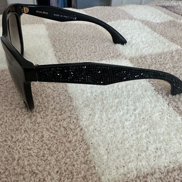 Miu miu black rhinestone sunglasses - Picture 6 of 8